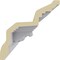 Ekena Millwork 6 1/2"H x 6 1/2"P x 9 1/4"F x 94 1/2"L Stockport Crown Moulding MLD06X06X09ST - alternate 2
